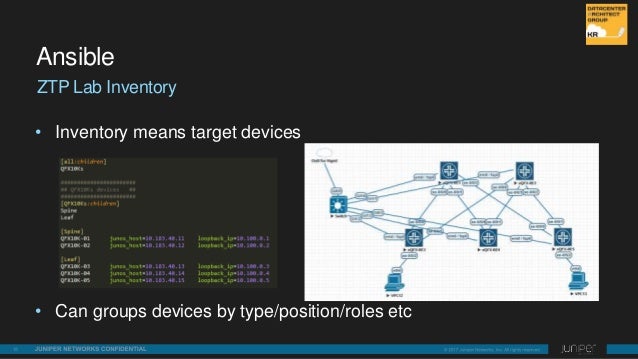 Juniper Network Automation for KrDAG Juniper Network Automation for KrDAG