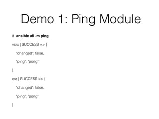 Network Automation with Ansible | PDF