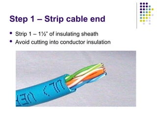 Straight Method Cabling Network_Cabling.ppt : describe the type of cables used in networking ...