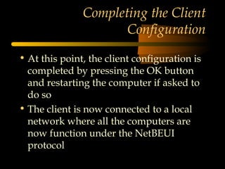 Network client configuration | PPT