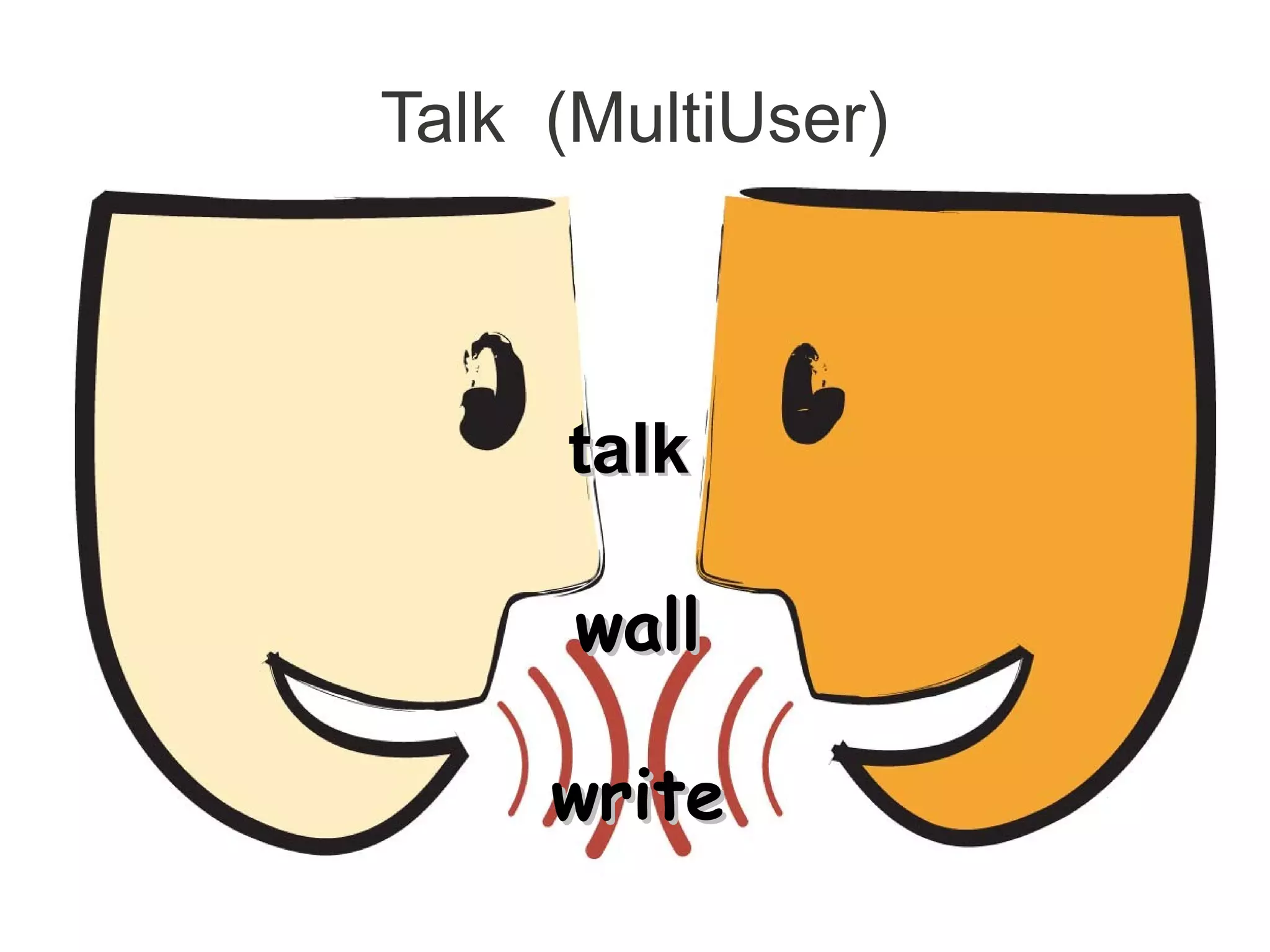 Talk (MultiUser)



     talk

      wall

     write
 