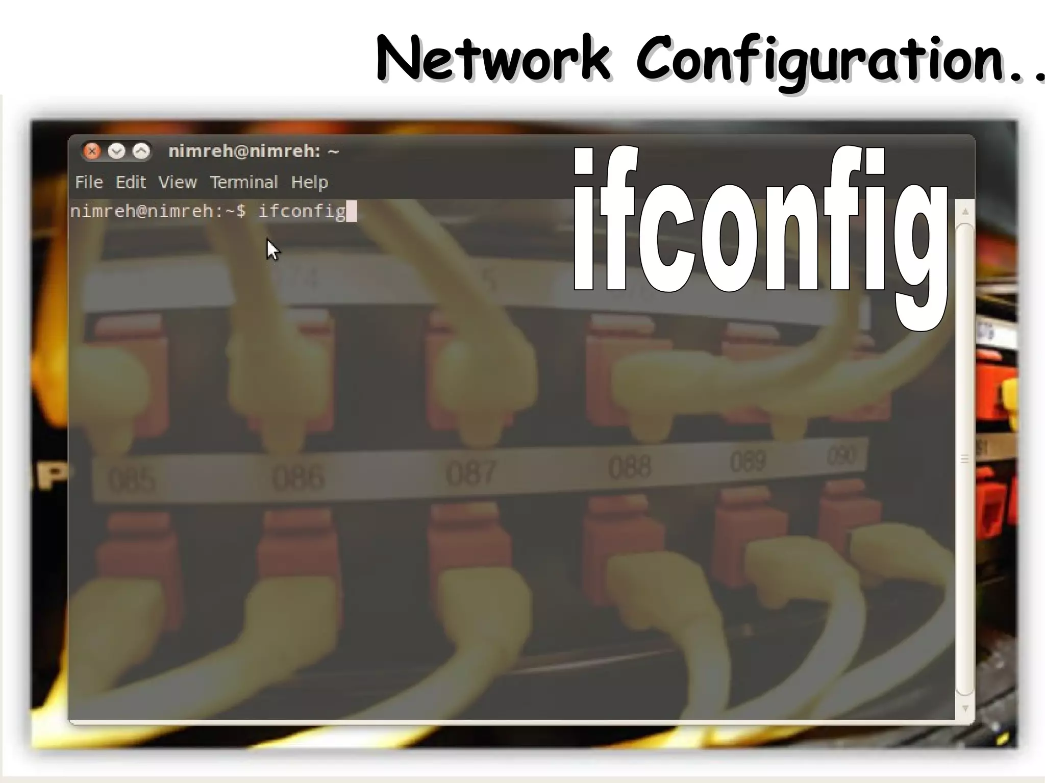 Network Configuration..
 