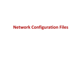 Network configuration | PPTX