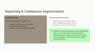 Network Configuration Audit with eAuditor Audits and inspections | PDF