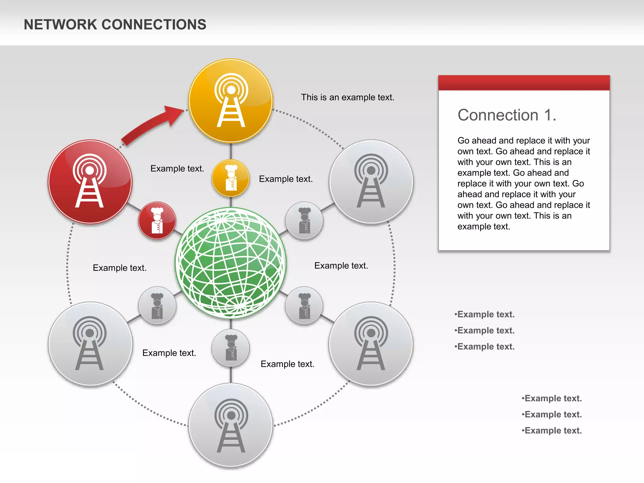 Telecommunication Coverage Presentation Example Cellular Network Diagram (for PowerPoint and Google Slides) | PPTX