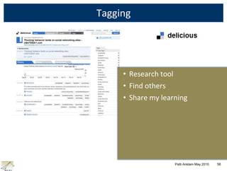Networks and innovation It’s about Capacity:Existing capacity – where are the existing pathways?Potential capacity – does the environment support the creation of new pathways?Work Practices