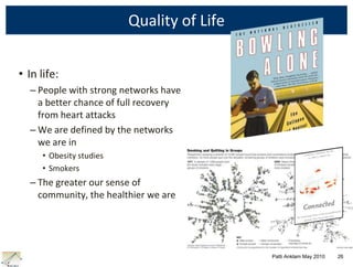 Net work creating and sustaining successful networks