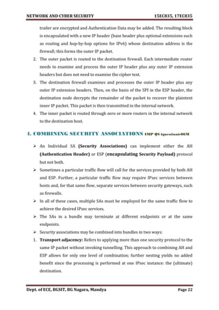 VTU Network & cyber security (1-5 Module) Full notes