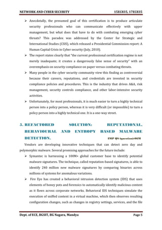 VTU Network & cyber security (1-5 Module) Full notes