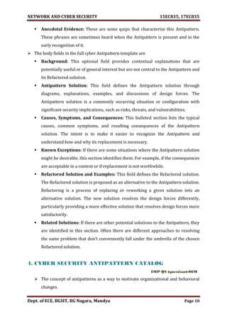 VTU Network & cyber security (1-5 Module) Full notes