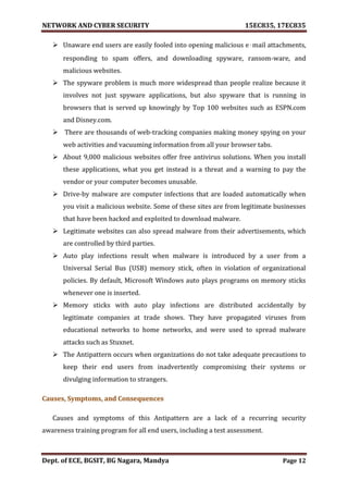 VTU Network & cyber security (1-5 Module) Full notes