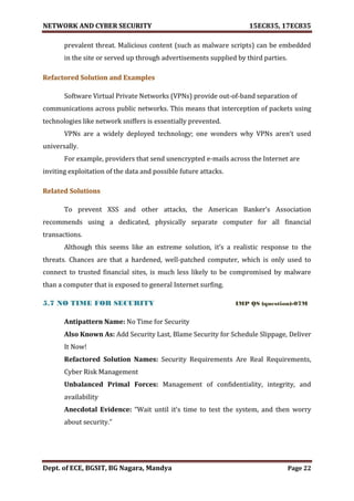 VTU Network & cyber security (1-5 Module) Full notes