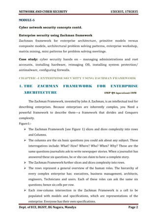 VTU Network & cyber security (1-5 Module) Full notes