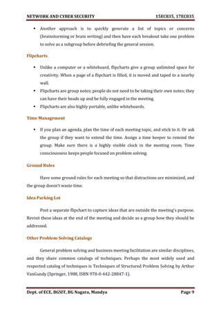 VTU Network & cyber security (1-5 Module) Full notes