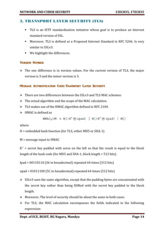 VTU Network & cyber security (1-5 Module) Full notes