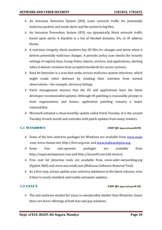 VTU Network & cyber security (1-5 Module) Full notes