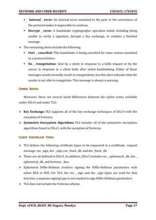 VTU Network & cyber security (1-5 Module) Full notes