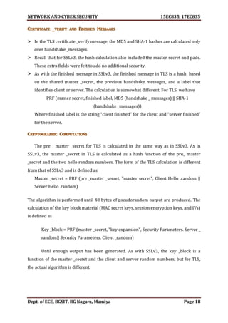 VTU Network & cyber security (1-5 Module) Full notes