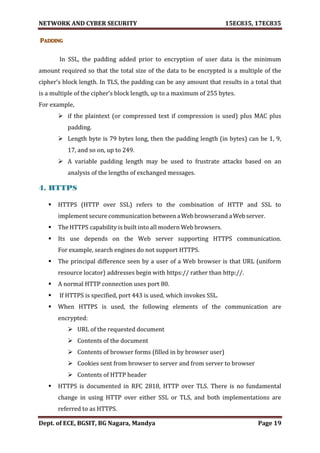 VTU Network & cyber security (1-5 Module) Full notes