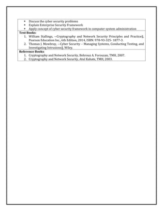 VTU Network & cyber security (1-5 Module) Full notes