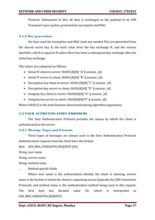 VTU Network & cyber security (1-5 Module) Full notes