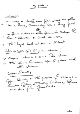 VTU Network & cyber security (1-5 Module) Full notes