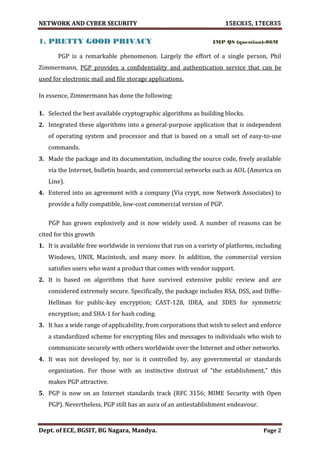 VTU Network & cyber security (1-5 Module) Full notes