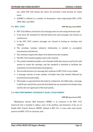 VTU Network & cyber security (1-5 Module) Full notes