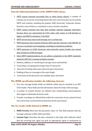 VTU Network & cyber security (1-5 Module) Full notes