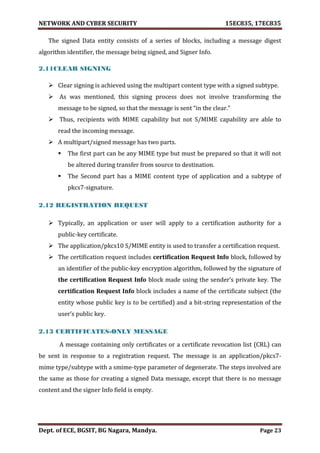 VTU Network & cyber security (1-5 Module) Full notes