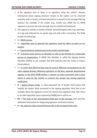 VTU Network & cyber security (1-5 Module) Full notes