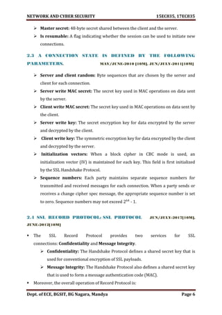 VTU Network & cyber security (1-5 Module) Full notes