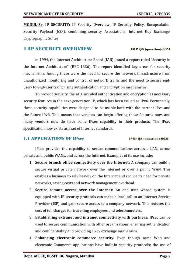 VTU Network & cyber security (15 Module) Full notes