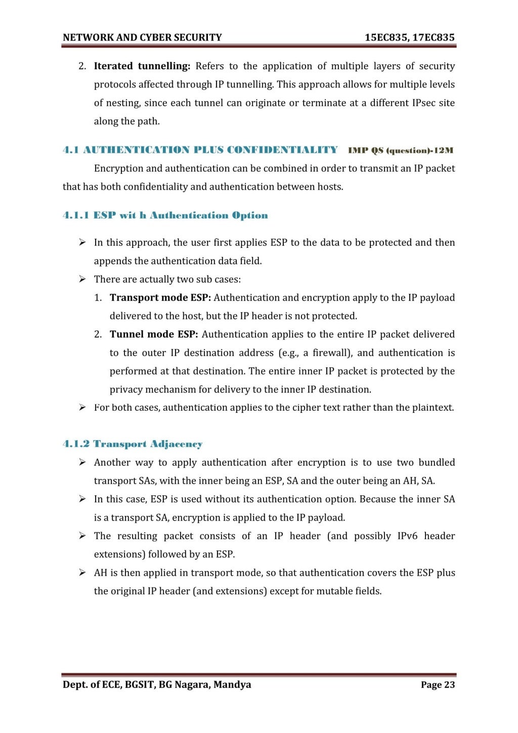 VTU Network & cyber security (15 Module) Full notes