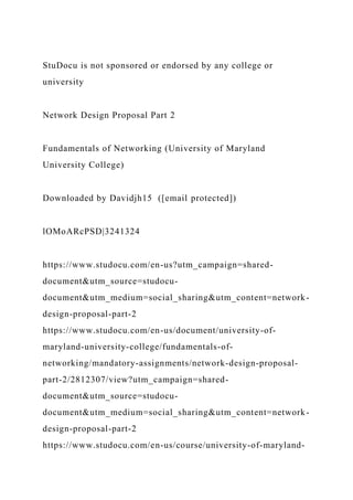Network Design Proposal TemplateNetwork Design Proposal.docx