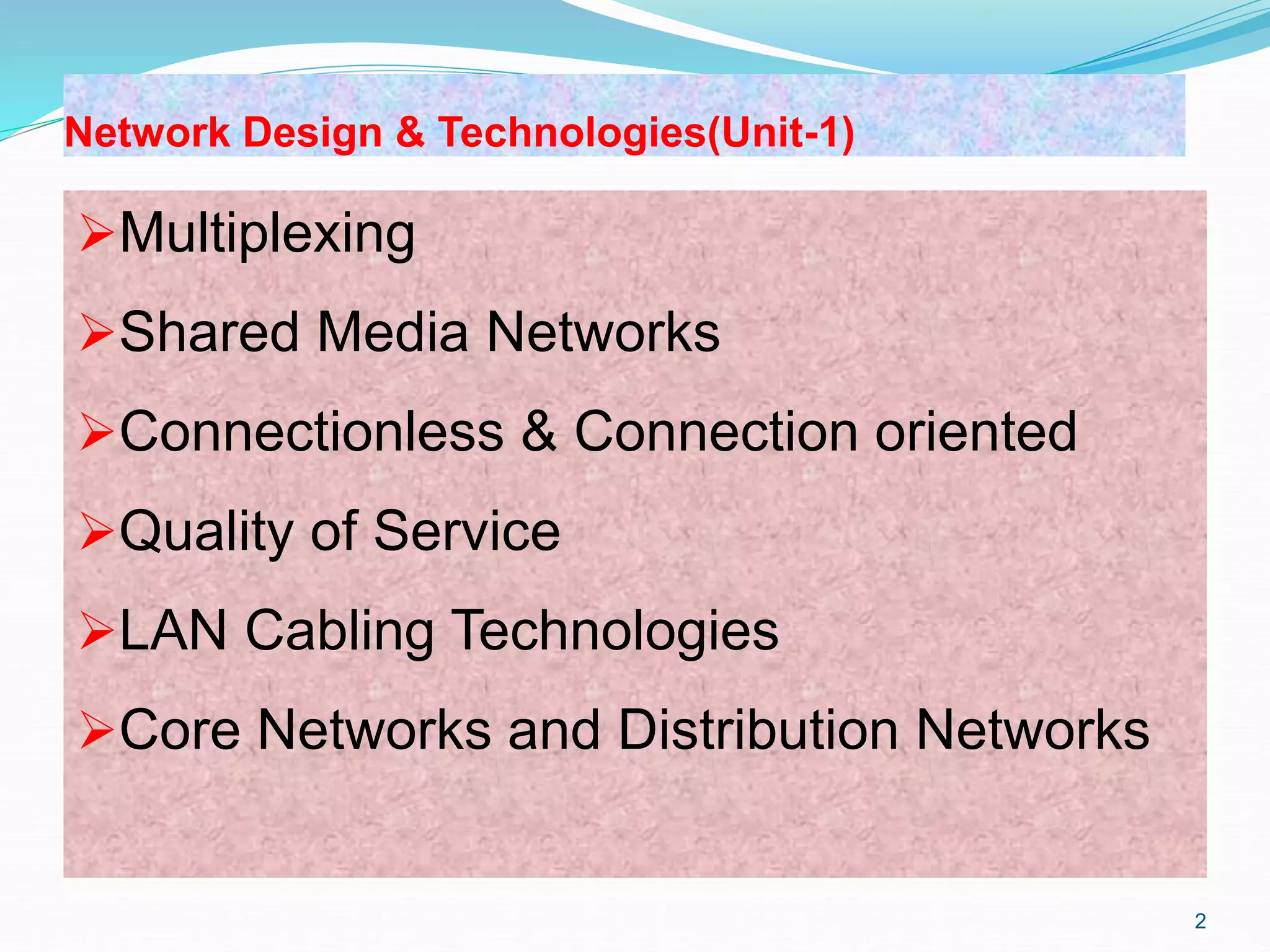 Multiplexing,LAN Cabling,Routers,Core and Distribution Networks | PPT