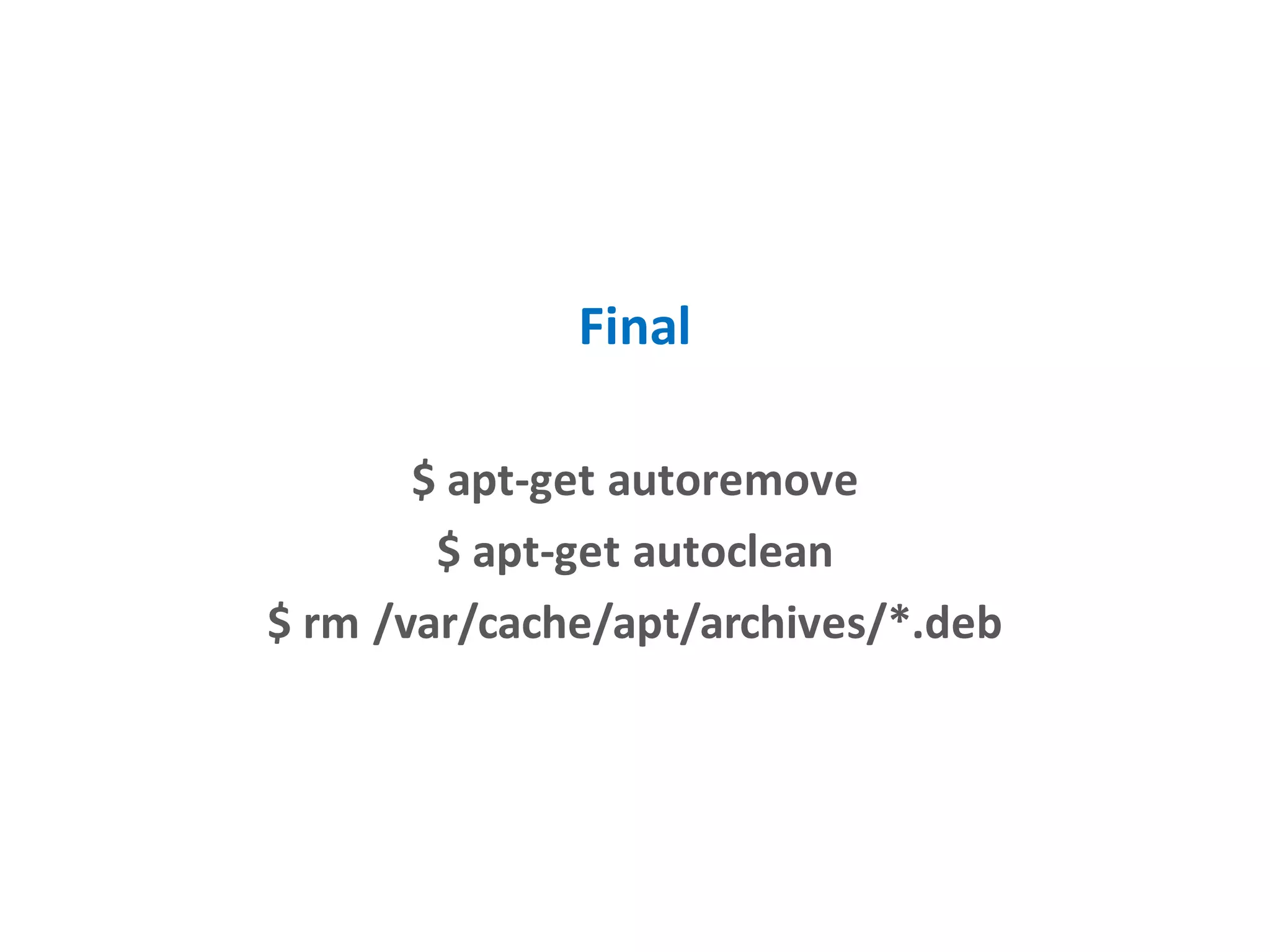 Setup your Operating System
 