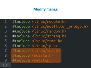 Modify main.c
 