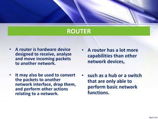 Network devices | PPTX