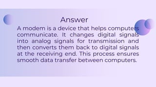 Network Devices unit -4 ppt class 12 2024-25 | PDF