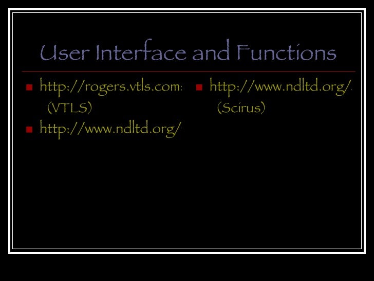 Networked digital library of theses and dissertations