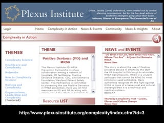 http://www.plexusinstitute.org/complexity/index.cfm?id=3 