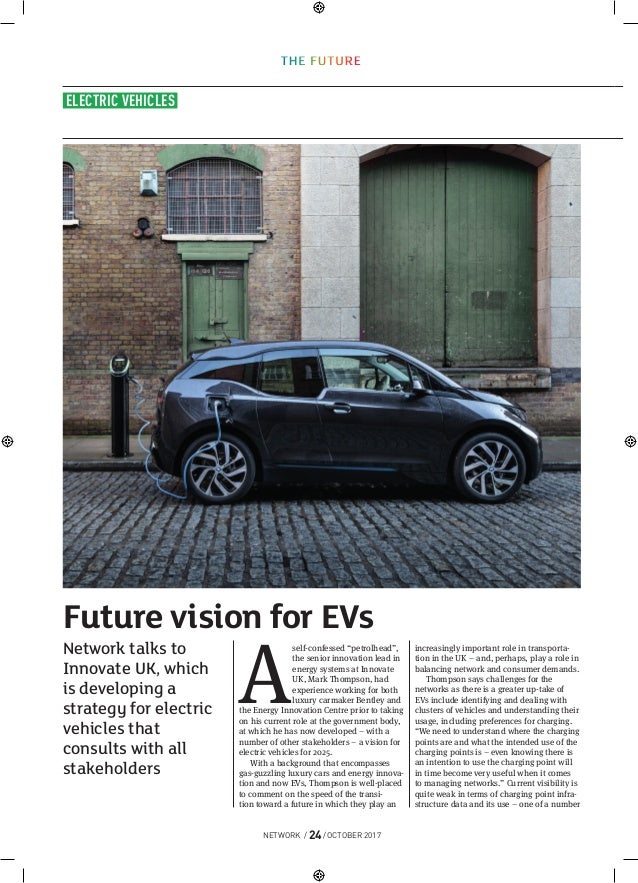 Network magazine on electric vehicles article