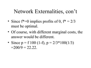 Network externalities | PPT