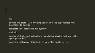 Nfs Rpc Status Change Network file system (nfs) | PPTX