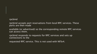 Nfs Rpc Status Change Network file system (nfs) | PPTX