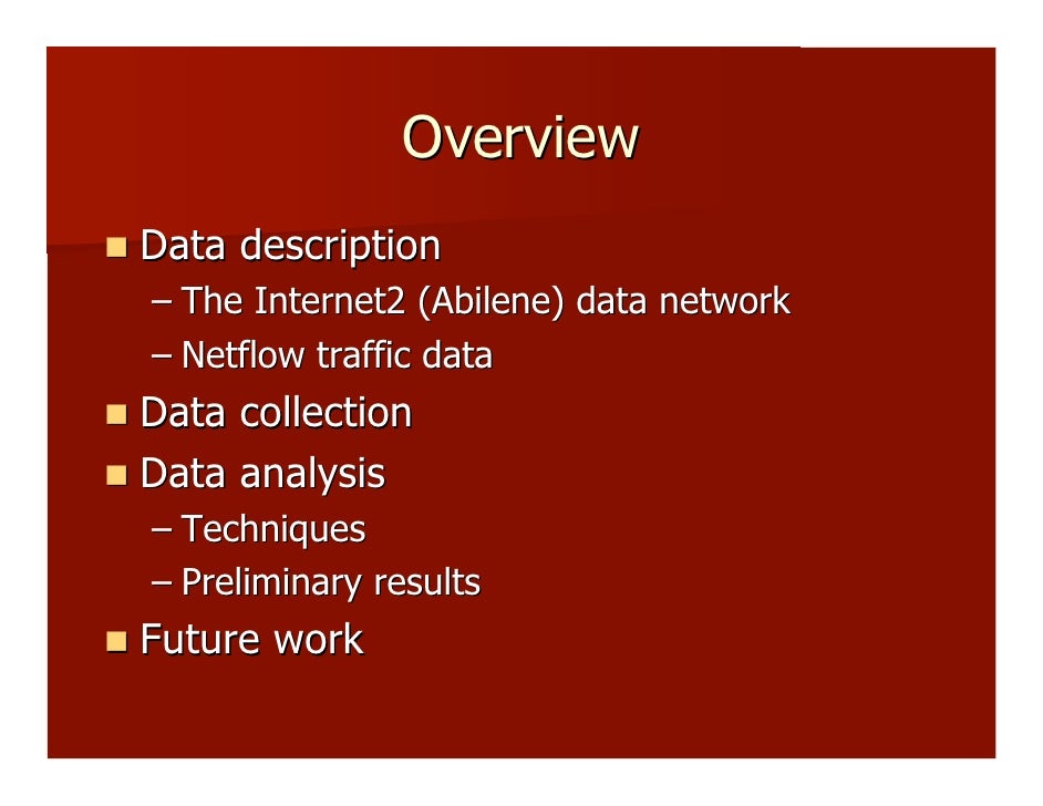 Network Flow Analysis