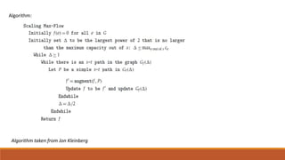 Algorithm:
Algorithm taken from Jon Kleinberg
 