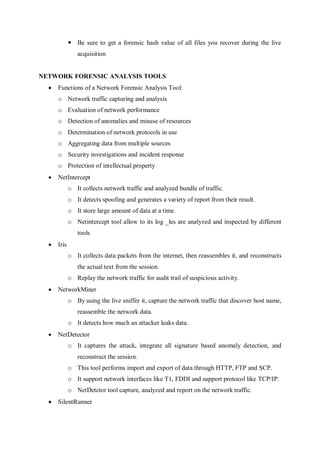 Network forensics | PDF