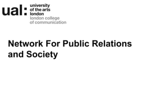 Network For Public Relations
and Society

 
